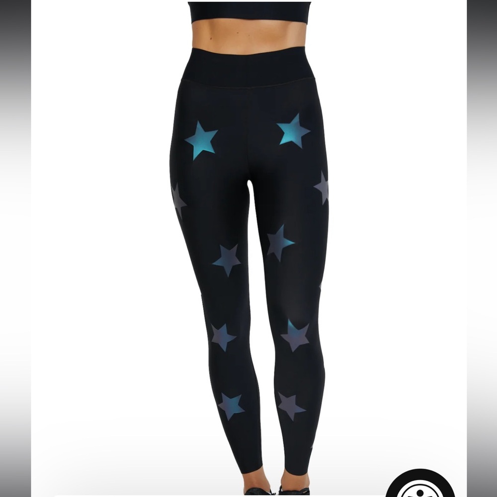 LUX ESSENTIALS STAR KNOCKOUT ULTRA HIGH LEGGING in blue‎ size XS